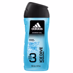 Adidas Ice Dive, Gel douche, 250 ml, Adultes, Hommes, Corps et cheveux, Universel