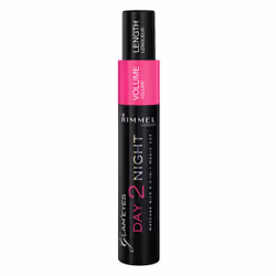 Rimmel Day 2 Night, Noir, Black, Allongement, Volumisant, 9,5 ml, AQUA/WATER/EAU, PARAFFIN, GLYCERYL STEARATE, COPERNICIA CER ...
