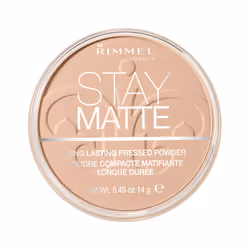 Rimmel Poudre Matifiante Stay Matte 005 Silky Beige 14g, Tous types de peau, Silky Beige, Vase, Poudre compacte, Mat, 14 ml