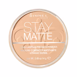 Rimmel Stay Matte Pressed Powder, Amber, Vase, Poudre compacte, Mat, 14 ml, Femmes
