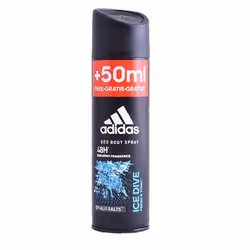 Adidas Ice Dive Deodorant Body Spray for Him, 200ml, Hommes, Déodorant, Déodorant spray, Spray, 200 ml, 48 h