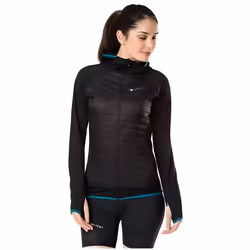 Veste Doudoune Running Femme Activ Hybrid Noir - RAIDLIGHT AH 2019