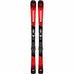 Pack Ski Rossignol Hero Jr Kid X + Fixations Kid 4 Gw Rouge Garçon