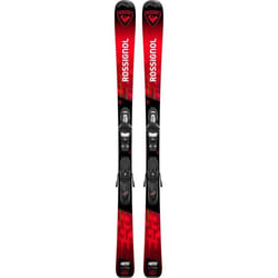 Pack Ski Rossignol Hero Jr Kid X + Fixations Kid 4 Gw Rouge Garçon