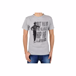 Tee Shirt Japan Rags Hip Hop Gris