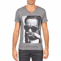 Tee Shirt Eleven Paris Lily M Lil Wayne Gris Coton Vintage