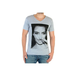 Tee Shirt Eleven Paris Kimmy M Kim Kardashian Gris Chiné