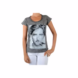 Tee Shirt Eleven Paris Berty W Robert Pattinson Gris Cotton Vintage