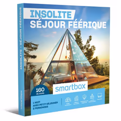 Coffret Cadeau SMARTBOX - Séjour insolite et féérique - 1 nuit avec petit-déjeuner pour 2 personnes