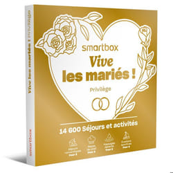 Coffret Cadeau SMARTBOX - Vive les mariés ! Privilège - 1 séjour ou 1 activité romantique pour 2 personnes