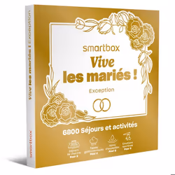 Coffret Cadeau SMARTBOX - Vive les mariés ! Exception - 1 séjour ou 1 activité romantique pour 2 personnes