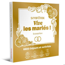 Coffret Cadeau SMARTBOX - Vive les mariés ! Exception - 1 séjour ou 1 activité romantique pour 2 personnes