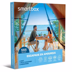 Coffret Cadeau SMARTBOX - Escapade en amoureux - 1 nuit avec petit-déjeuner pour 2 personnes