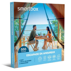 Coffret Cadeau SMARTBOX - Escapade en amoureux - 1 nuit avec petit-déjeuner pour 2 personnes