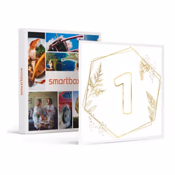 Coffret Cadeau SMARTBOX - Noces de coton : joyeux 1er anniversaire de mariage ! - 1 moment gourmand 1 pause bien-être ou 1