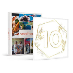 Coffret Cadeau SMARTBOX - Noces détain : joyeux 10e anniversaire de mariage ! - 1 halte gourmande 1 parenthèse détente ou 1