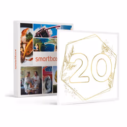 Coffret Cadeau SMARTBOX - Noces de porcelaine : joyeux 20e anniversaire de mariage ! - 1 halte gourmande 1 parenthèse détente ...