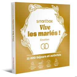 Coffret Cadeau SMARTBOX - Vive les mariés ! Émotion - 1 séjour ou 1 activité romantique pour 2 personnes