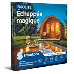 Coffret Cadeau SMARTBOX - Insolite - Échappée magique - 1 ou 2 nuits petit-déjeuner / dîner / spa selon les partenaires