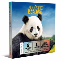 Coffret Cadeau SMARTBOX - Une journée au ZooParc de Beauval en 2025 pour 2 personnes - 2 entrées adulte pour 1 journée daccès ...
