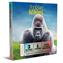 Coffret Cadeau SMARTBOX - Une journée en famille au ZooParc de Beauval en 2025 pour 2 adultes et 1 enfant - 3 entrées pour le