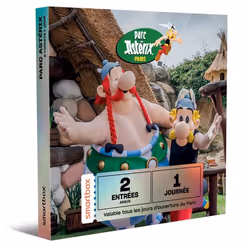 Coffret Cadeau SMARTBOX - Une journée au Parc Astérix en 2025 pour 2 adultes - 2 entrées adulte pour le Parc Astérix