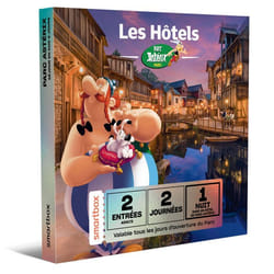 Coffret Cadeau SMARTBOX - Séjour au Parc Astérix en 2025 - 2 entrées adulte au Parc Astérix et 1 nuit à proximité