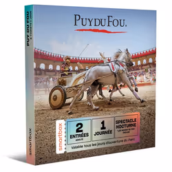 Coffret Cadeau SMARTBOX - Une journée au Puy du Fou en 2025 pour 2 adultes - 2 entrées adulte pour le Puy du Fou