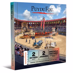 Coffret Cadeau SMARTBOX - Deux journées au Puy du Fou en 2025 pour 2 adultes - 2 entrées adulte pour 2 jours au Puy du Fou