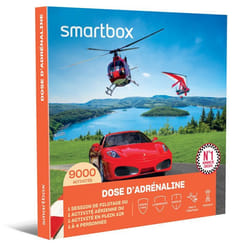 Coffret Cadeau SMARTBOX - Dose dadrénaline - 1 expérience riche en adrénaline pour 1 à 4 personnes