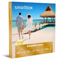 Coffret Cadeau SMARTBOX - Évasion à deux - 1 séjour ou 1 activité romantique pour 2 personnes