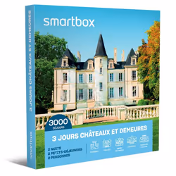 Coffret Cadeau SMARTBOX - 3 jours châteaux et demeures - 2 nuits avec petits-déjeuners pour 2 personnes