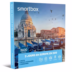 Coffret Cadeau SMARTBOX - 3 jours en Europe en duo - 2 nuits avec petits-déjeuners pour 2 personnes