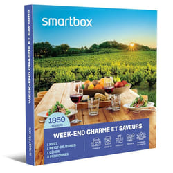Coffret Cadeau SMARTBOX - Week-end charme et saveurs - 1 nuit avec petit-déjeuner et dîner pour 2 personnes