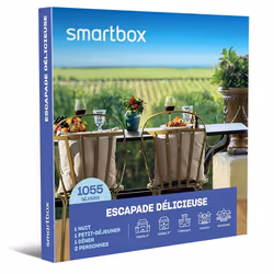 Coffret Cadeau SMARTBOX - Escapade délicieuse - 1 nuit avec petit-déjeuner et dîner pour 2 personnes