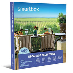Coffret Cadeau SMARTBOX - Escapade délicieuse - 1 nuit avec petit-déjeuner et dîner pour 2 personnes