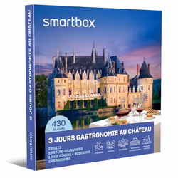 Coffret Cadeau SMARTBOX - 3 jours gastronomie châteaux et belles demeures - 2 nuits avec petits-déjeuners et 1 ou 2 dîners av ...