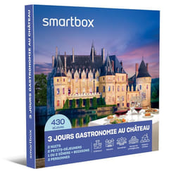 Coffret Cadeau SMARTBOX - 3 jours gastronomie châteaux et belles demeures - 2 nuits avec petits-déjeuners et 1 ou 2 dîners avec