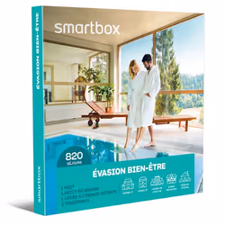 Coffret Cadeau SMARTBOX - Évasion bien-être - 1 nuit avec petit-déjeuner et accès à lespace détente pour 2 personnes