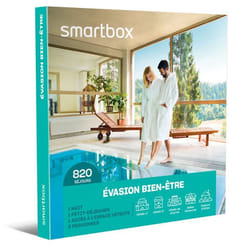 Coffret Cadeau SMARTBOX - Évasion bien-être - 1 nuit avec petit-déjeuner et accès à lespace détente pour 2 personnes