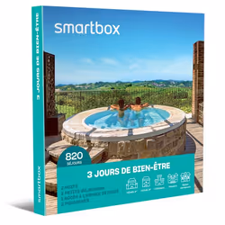 Coffret Cadeau SMARTBOX - 3 jours de bien-être - 2 nuits avec petits-déjeuners et 1 accès à l’espace détente pour 2 personnes