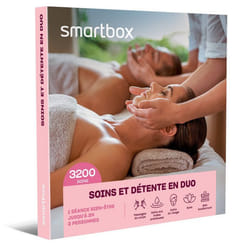 Coffret Cadeau SMARTBOX - Soins et détente en duo - 1 séance bien-être jusqu’à 2h pour 2 personnes