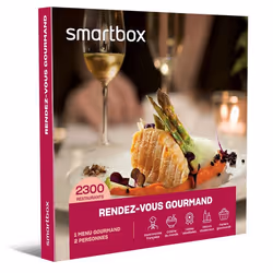 Coffret Cadeau SMARTBOX - Rendez-vous gourmand - 1 menu gourmand avec ou sans boissons pour 2 personnes
