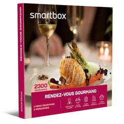 Coffret Cadeau SMARTBOX - Rendez-vous gourmand - 1 menu gourmand avec ou sans boissons pour 2 personnes