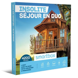 Coffret Cadeau SMARTBOX - Insolite - Séjour en duo - 1 nuit avec ou sans petit-déjeuner pour 2 personnes