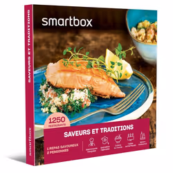 Coffret Cadeau SMARTBOX - Saveurs et traditions - 1 repas pour 2 personnes