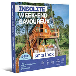 Coffret Cadeau SMARTBOX - Insolite - Week-end savoureux - 1 nuit avec petit-déjeuner et dîner pour 2 personnes