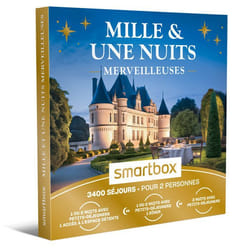 Coffret Cadeau SMARTBOX - Mille et une nuits merveilleuses - 1 ou 2 nuits avec petits-déjeuners avec ou sans dîner ou accès à