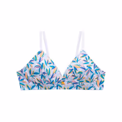 Morgan Soutien-gorge triangle sans coques en coton CLEM - bleu - 75A