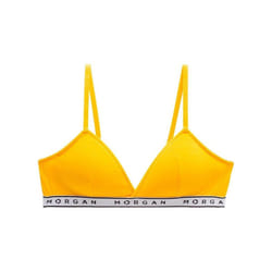 Morgan Soutien-gorge triangle coques amovibles en coton ISA - jaune - 80A